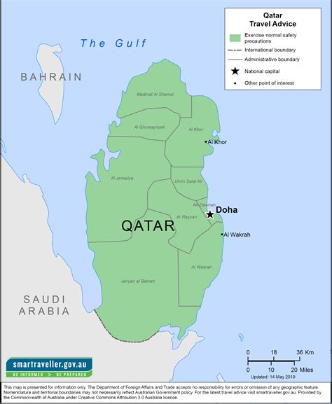 Qatar On Middle East Map Map Of World