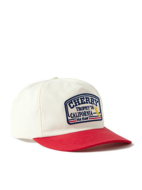 Cherry Los Angeles - Logo-Embroidered Cotton-Canvas Baseball Cap CHERRY LA