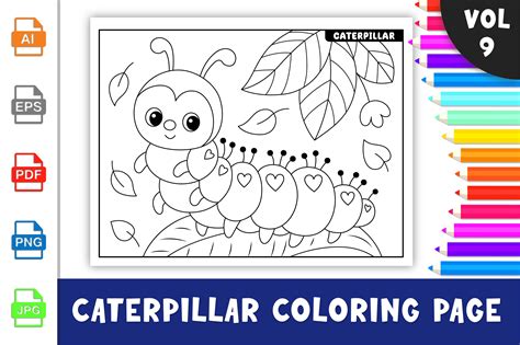 Caterpillar Coloring Pages