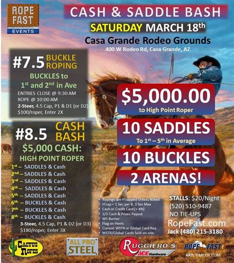 #8.5 Cash & Saddle Bash, Casa Grande Rodeo Grounds, March 18 2023 ...