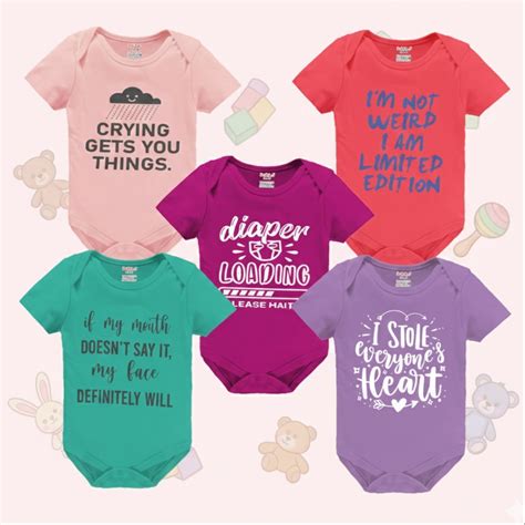 Buy Baby Boy's and Baby Girl's Bodysuits (Pack of 5) | KIDDEO