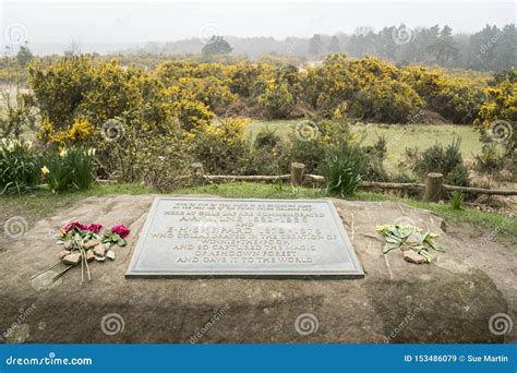 Memorial Plaque To a a Milne & E H Shepard Editorial Stock Image - Image of sussex, winnie ...