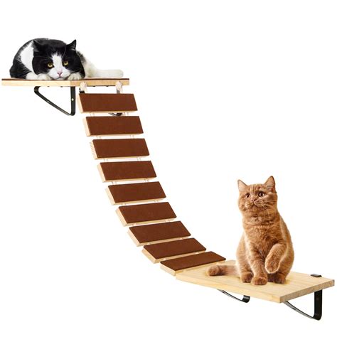 Buy Calmbee Cat Wall Shelves, Cat Wall Furniture Wall Cat Perch Wooden ...