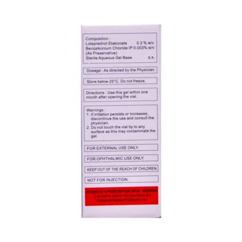 Lotel Ls 0.3 % Eye Drop (5): Uses, Side Effects, Price & Dosage | PharmEasy