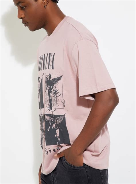 Buy URB_N Men Nirvana Print Oversized T-shirt Online at just Rs. 699.0 ...