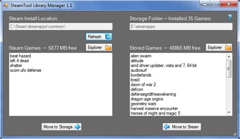Descargar SteamTool Library Manager 1.1 para PC Gratis