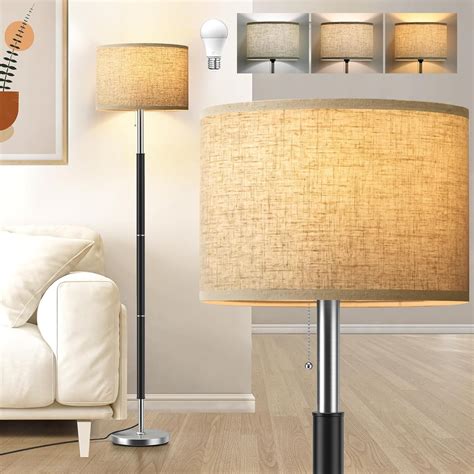 CNXIN Bright Floor Lamps with 3 Color Temperatures(3000K/4000K/6000K ...