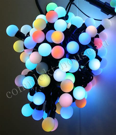 Светодиодные нити с шариками Big ball D=2,5 см 75 LED 100 LED - купить ...