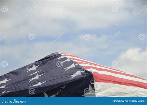 American Flag Tent Top in Salem, Oregon Stock Photo - Image of american ...