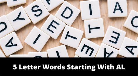5 Letter Words Starting With AL - MrGuider