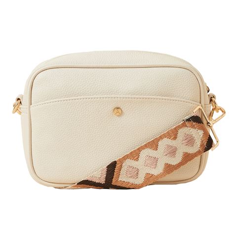 Buy White Aztec Webbing Camera Sling Bag - Accessorize India