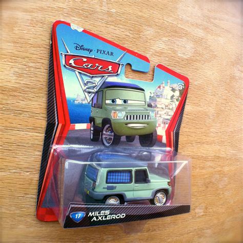 Disney PIXAR Cars 2 MILES AXLEROD # 17 diecast Allinol founder race ...