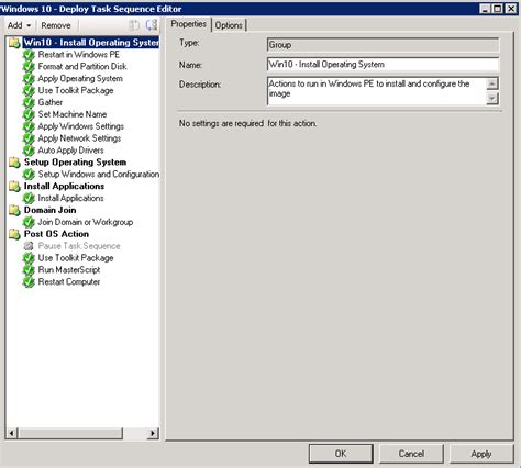 Create Task Sequence SCCM 的图像结果