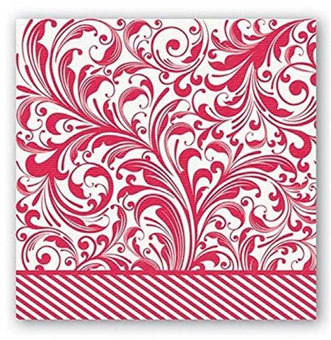 Michel Design Works 20 Count Cocktail Napkins, Candy Cane : Amazon.in ...