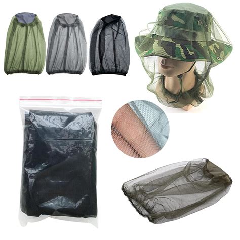 Outdoor Mosquito Head Net Hat - Fishing Cap Midge Insect Bug Face1 ...