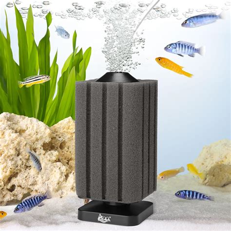AQQA Aquarium Sponge Filter Submersible Small Fish Tank Filter 20 ...