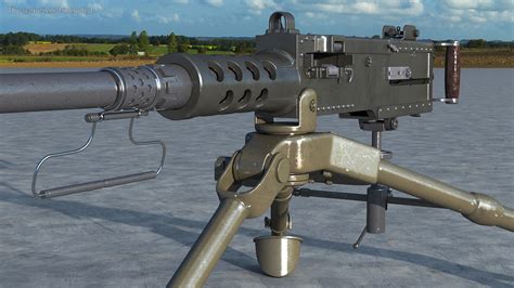 Mounted Heavy Machine Gun Browning M2 Model - TurboSquid 2152664