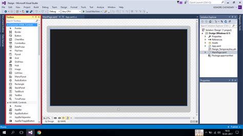 Image result for Visual Studio Windows Application Layout
