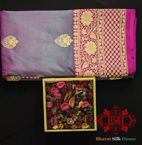 Pure Banarasi Handloom Katan Silk Meenakari Antique Zari Saree In ...