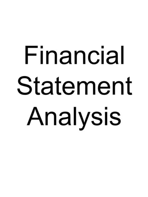 Financial Statement Analysis - Download E-Book | ICMAI RVO