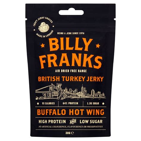 Billy Franks Buffalo Hot Wing Turkey Jerky - HelloSupermarket