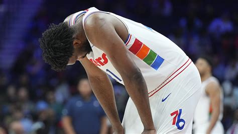 Joel Embiid to miss remainder of season due to lingering left knee ...