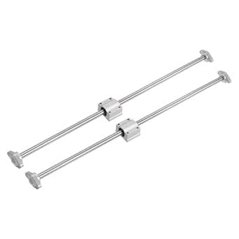uxcell Linear Motion Rod Shaft Guide Set 2pcs 12mm x 500mm Linear ...