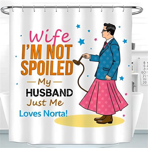 Cheerful Playful Shower Curtain with Whimsical Character & Bold ...