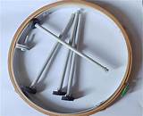 Aari/maggam Work Stand with Wooden Frame ,18’’ aari Embroidery Frame ...