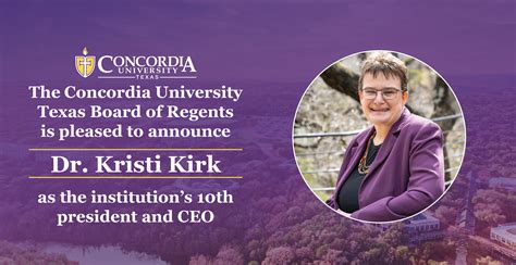 Concordia Texas Names Dr. Kristi Kirk as… | Austin Chamber of Commerce