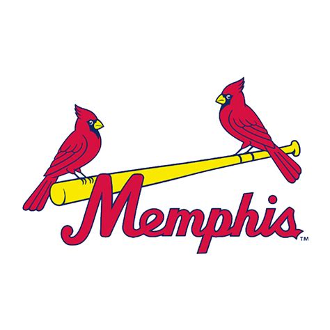 Memphis Redbirds Logo, Baseball Team, Minor League PNG Image