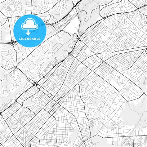 Vector PDF map of Plainfield, New Jersey, United States - HEBSTREITS