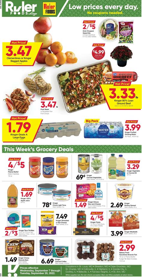 Ruler Foods Best Offers & Special Buys from September 7