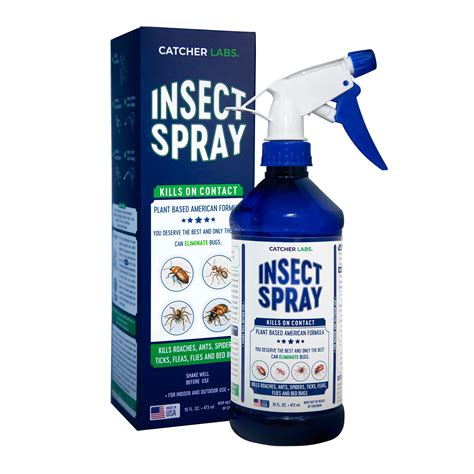 Catcher Labs Insect Spray | Indoor/Outdoor | Kills Ants, Roaches ...