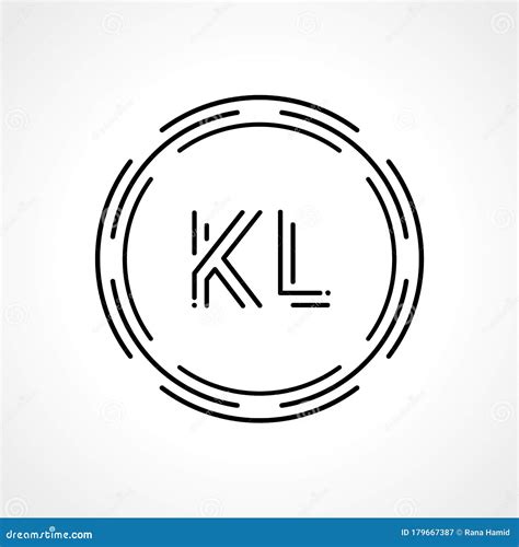 初始字母KL徽标设计向量模板 数字摘要KL圆标志设计矢量图插图 向量例证 - 插画 包括有 形状, 创造性: 179667387