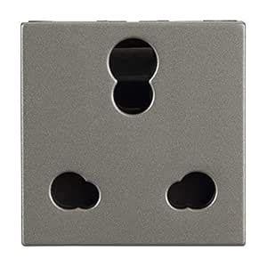 Legrand Arteor Indian Standard Socket, 6/16A (Magnesium, Pack of 1 ...