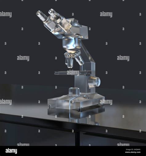 Optical light microscope, illustration Stock Photo - Alamy