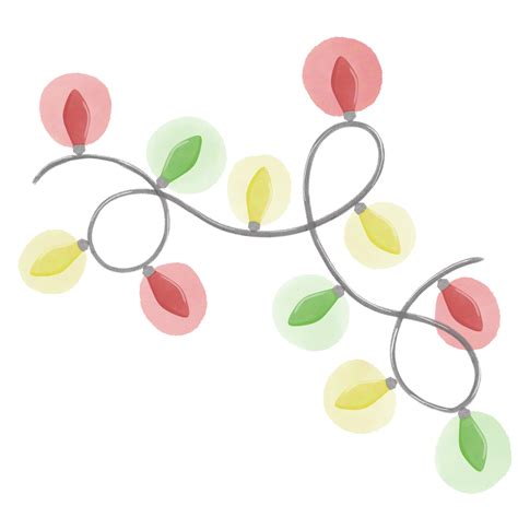 christmas lights clipart 33229080 PNG