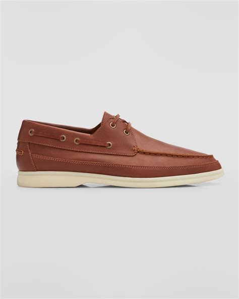 Loro Piana Men's Sea-Sail Walk Suede Boat Shoes | Neiman Marcus