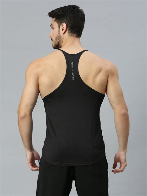 Tie Dye Gym Vest For Men | Blue Training Vest | AestheticNation