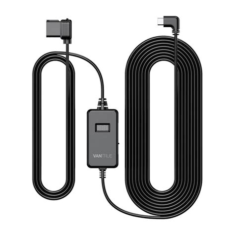 VANTRUE 10ft Type C USB OBD Hardwire Power Cable with LED Screen, 3 Ge ...