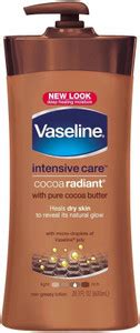 Vaseline Intensive Care Cocoa Radiant With Pure Butter Body Lotion 600 ...