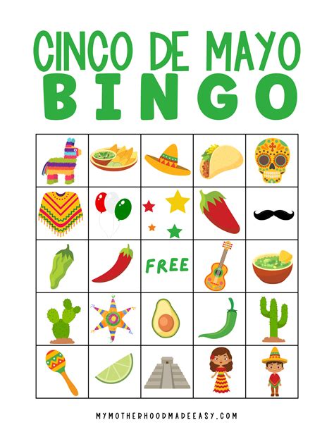 Cinco de mayo printable scavenger hunt office party party games for ...