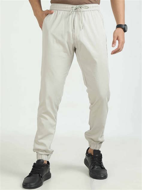 Buy Cream Joggers for Men Online at Great Price