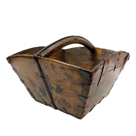19th Century Antique Chinese Wooden Rice Measure Bucket, Dou For Sale at 1stDibs | antique ...