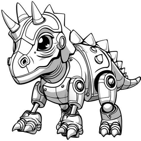 Robot Dinosaur Drawing