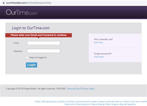 OurTime.com Subscription Email - Scam Detector