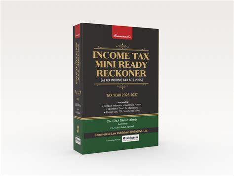 Income Tax Mini Ready Reckoner – Commercial Law Publishers