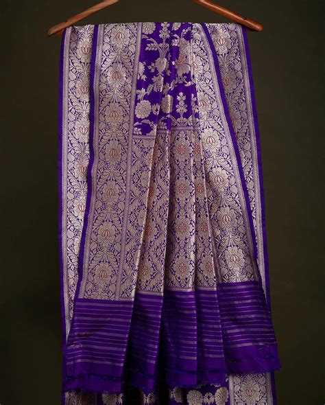 Charming Purple Soft Banarasi Silk Saree With Pretty Blouse Piece ...