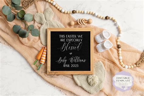 37 Easter Pregnancy Announcement Ideas Beautiful for Spring - Messy Bun ...